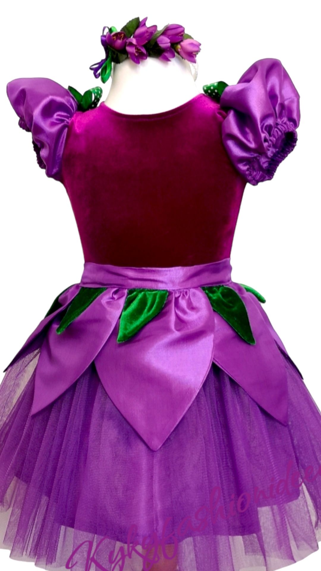 Costum violetă brândușa viorea rochiță mov serbare made în România