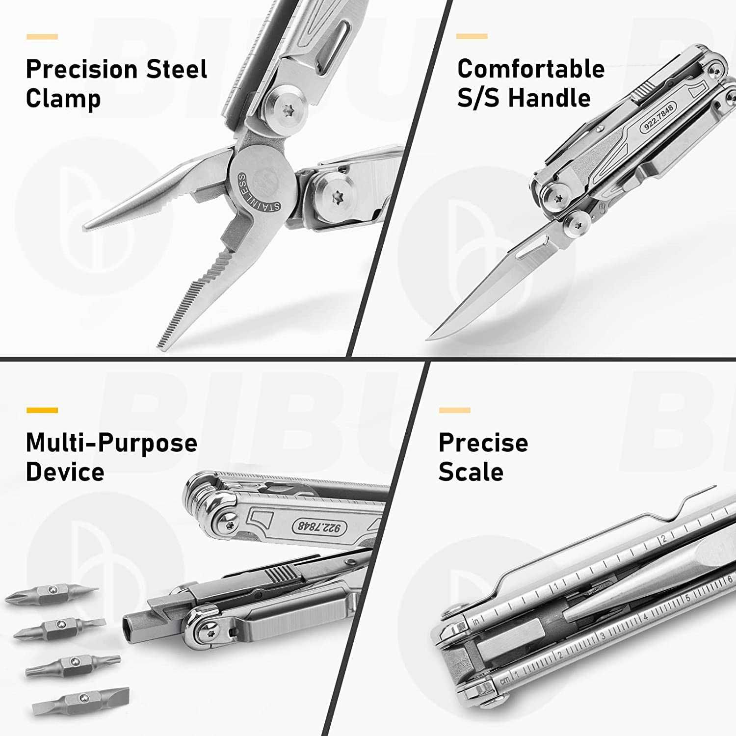 Bibury Multi-Tool 18 в 1 мултитул, с битове и ножичка
