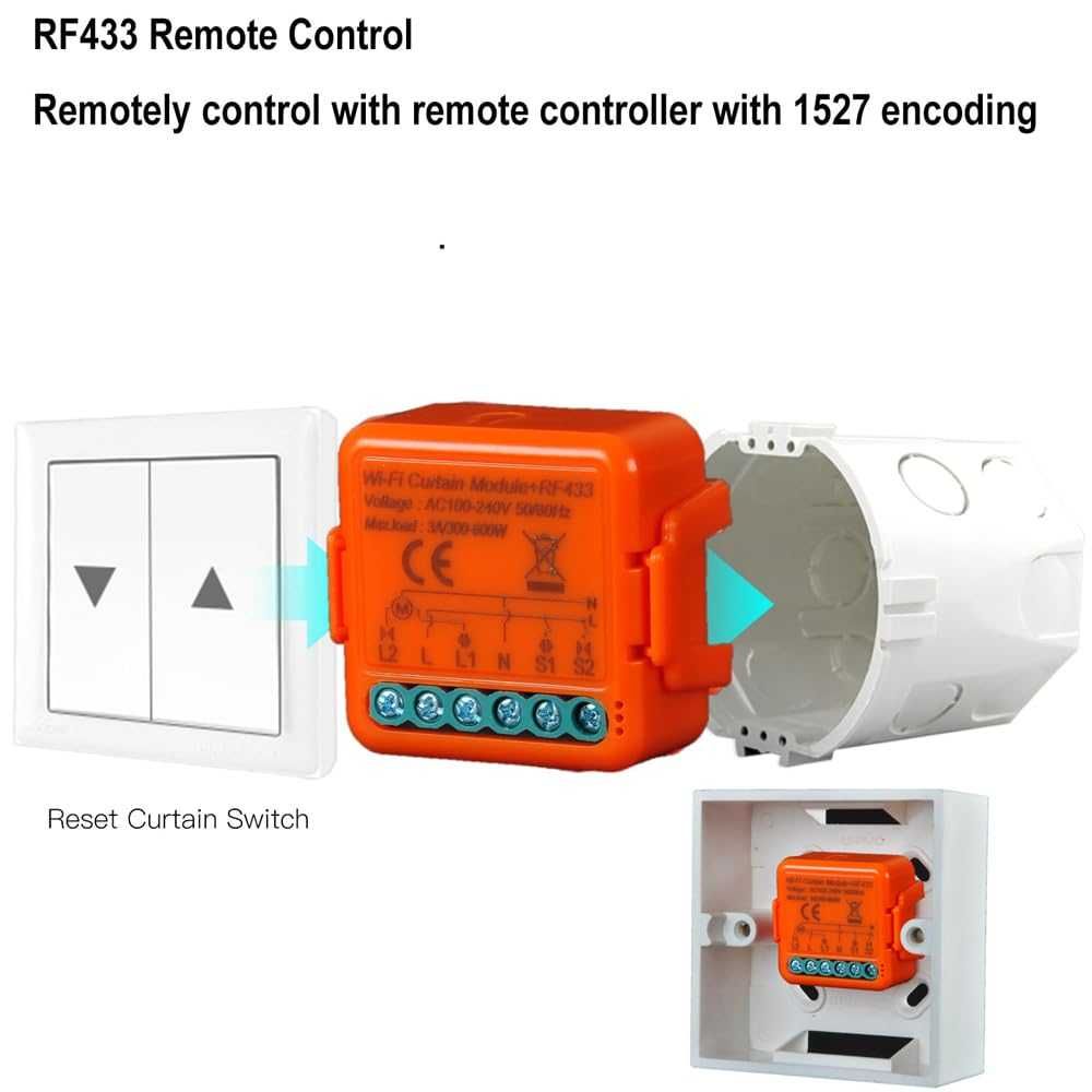 НОВО! RF WiFi модул за управление на ролетни щори, с дистанционно