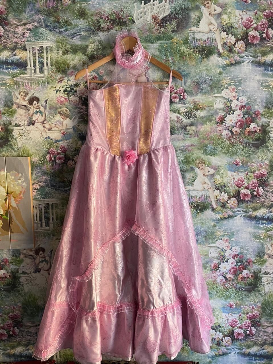 Платье Золушки розовое