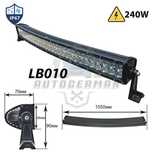 Bare LED pentru off-road 240W bara led curbata pentru jeep auto camion