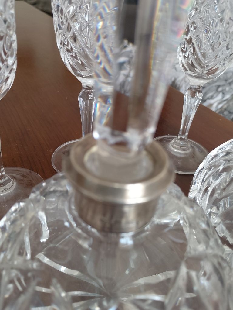 Set cristal capace argint