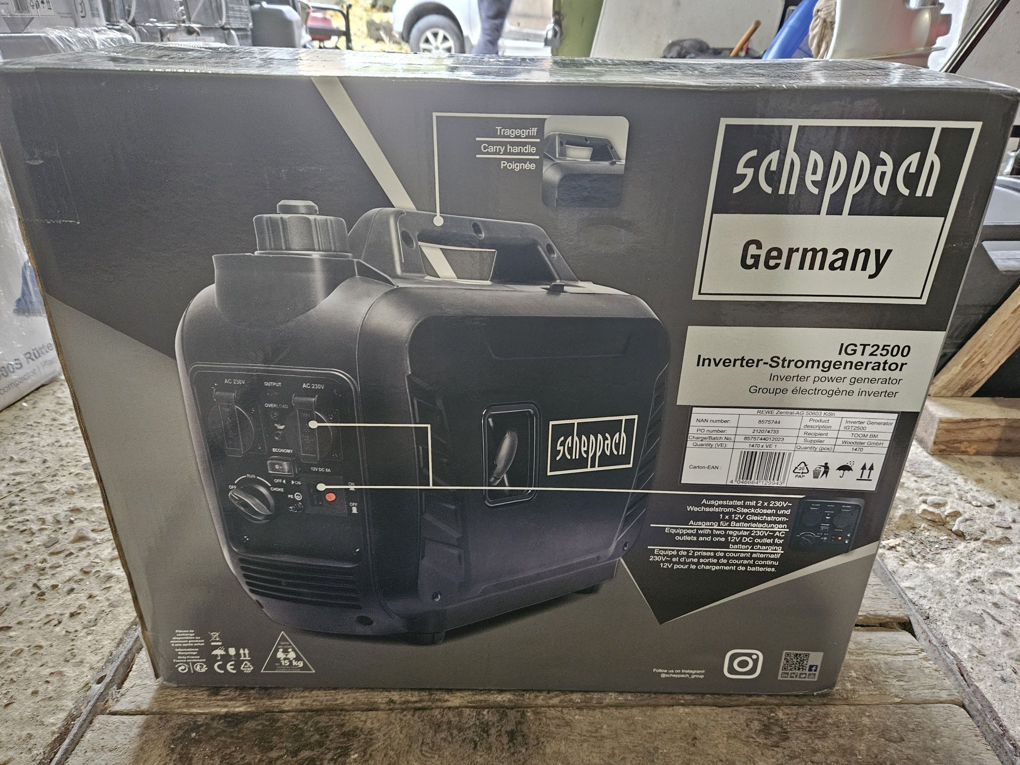 Генератор за ток инверторен Schepach 2500W