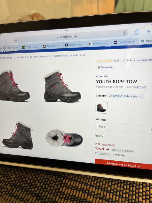 Cizme Columbia Rope Tow 35 si 36