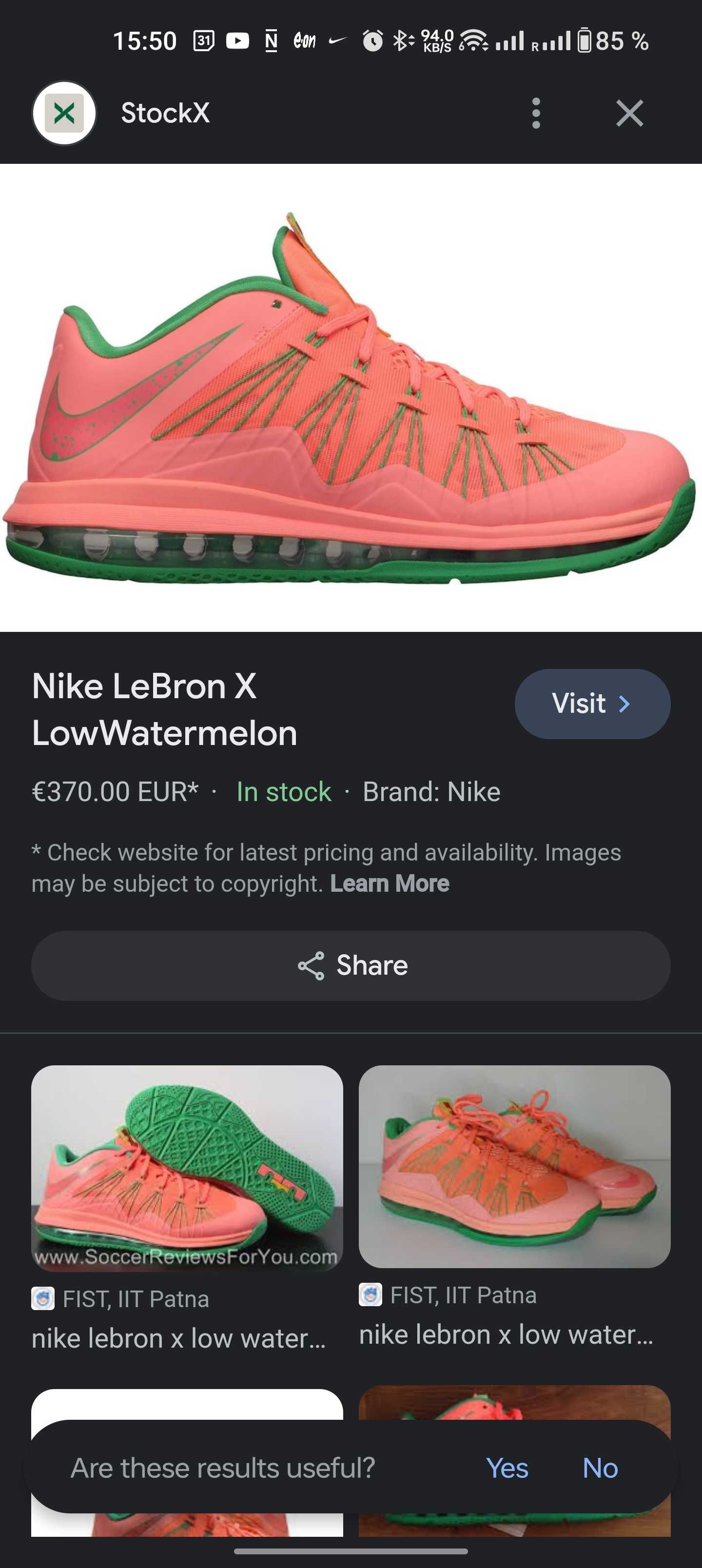 Vand adidasi Lebron X Low Watermelon marimea 44