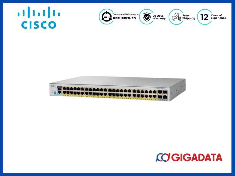 Cisco Catalyst WS-C2960L-48TS-LL 48-PORT Ethernet Switch With 4 SFP