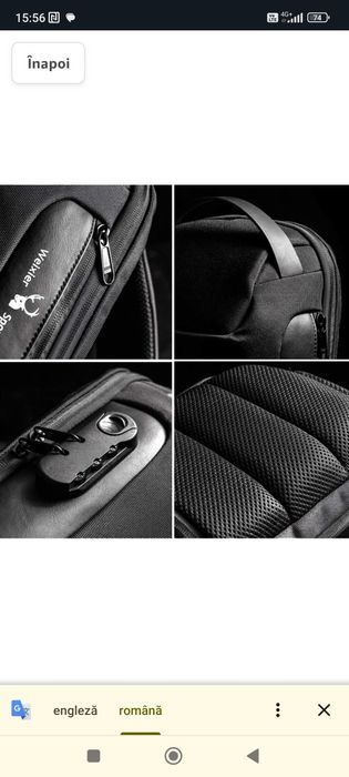 Rucsac antifurt nou