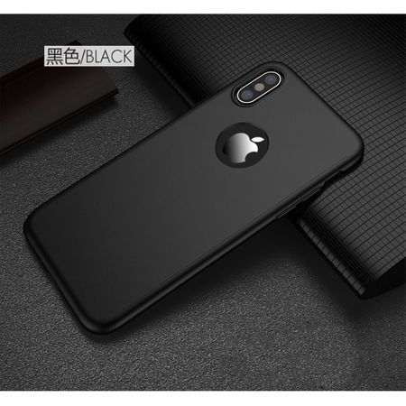 Husa Full Cover (fata + spate) pentru Apple iPhone X, Negru