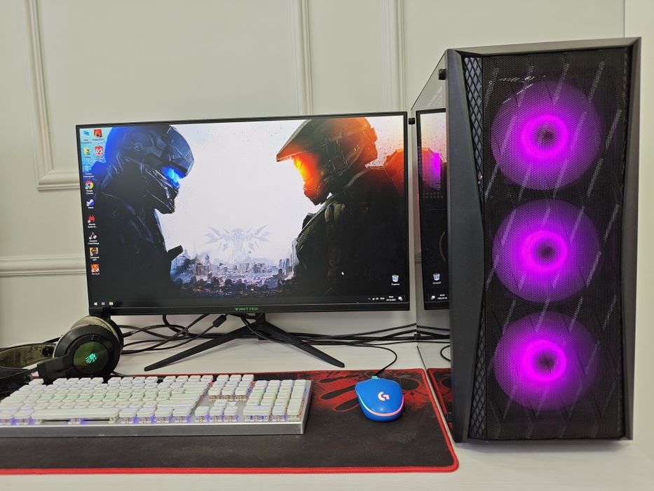 Мощный игровой компьютер Ryzen5 3600, GTX 1660S 6Gb, ОЗУ 16Gb, SSD 480