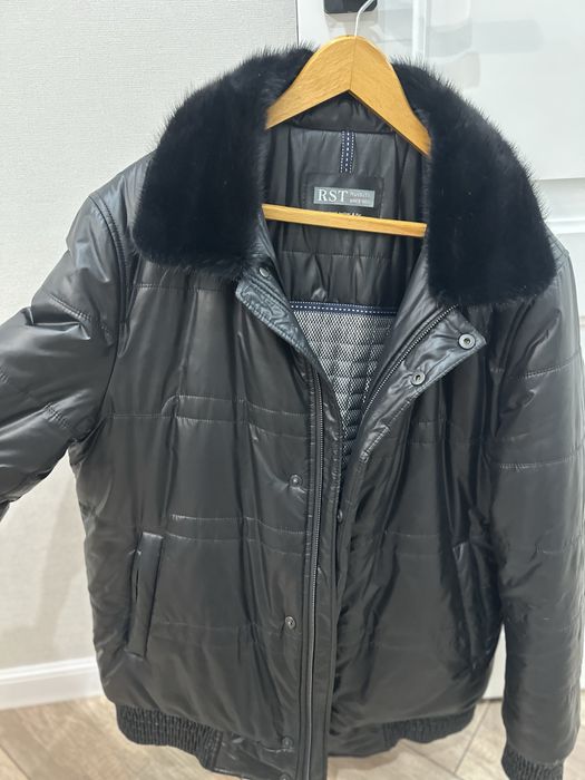 Мужская куртка с норковым воратником