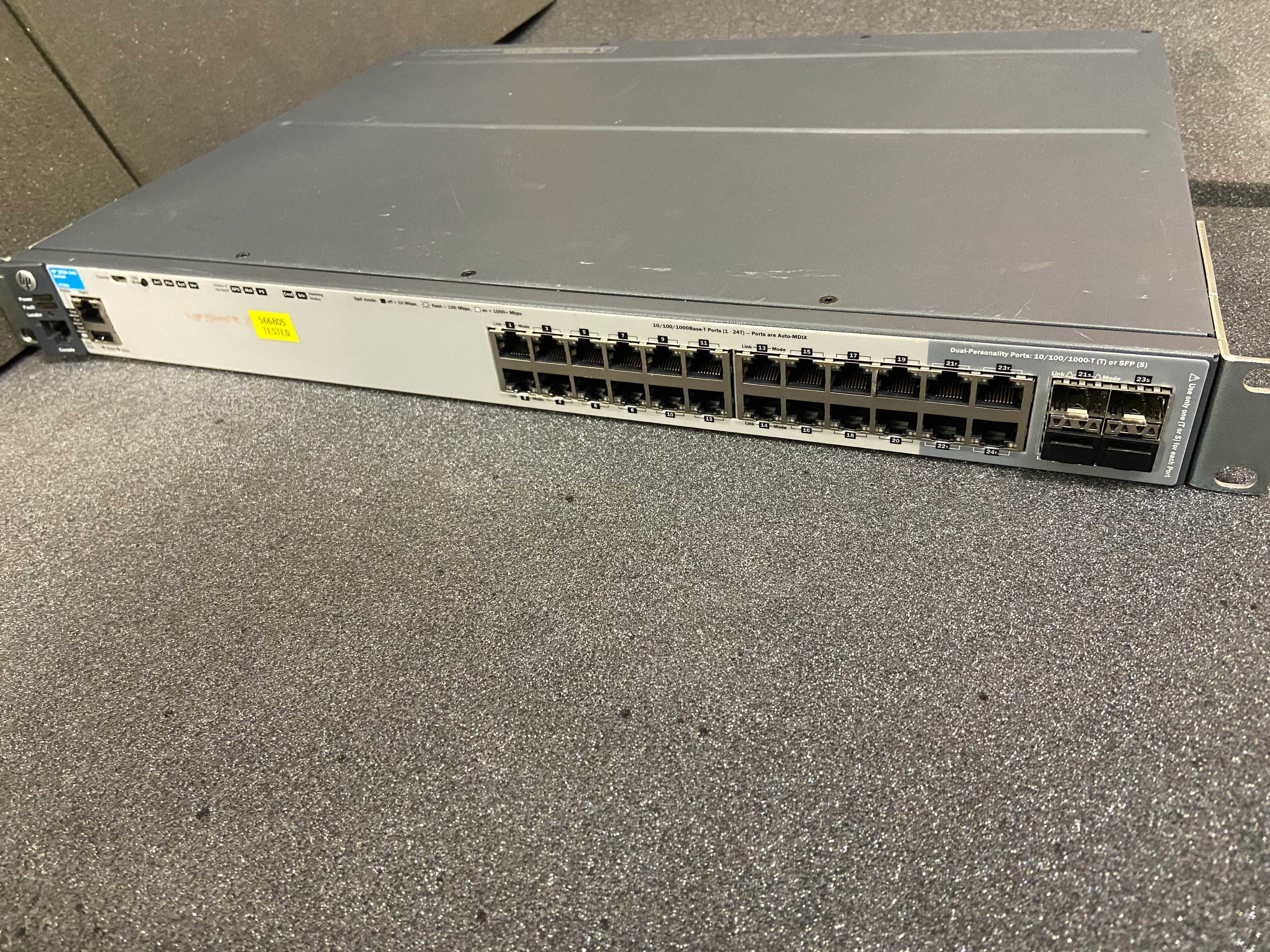Суич HP 2920-24G 24GbE + 4x 10Gb SFP+ с модул за stack