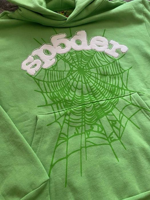 Hanorac Sp5der Verde (M) Nou | Livrare rapida cu verificare