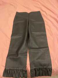 Pantaloni piele Zara