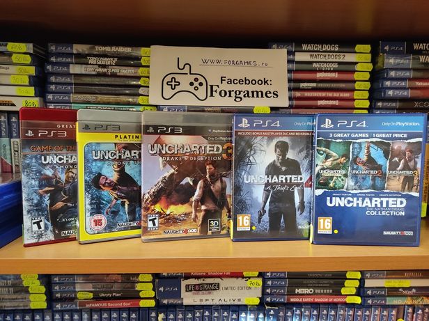 Vindem jocuri consola PS3 Uncharted 2 3 4 PS4 Collection