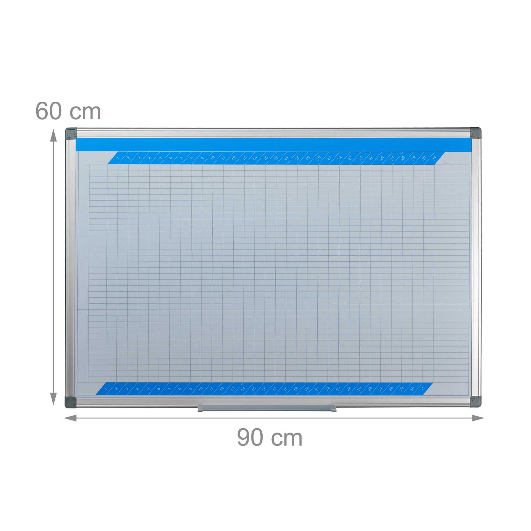 Tabla magnetica personalizata, cu planificator saptamanal/anual/grilaj