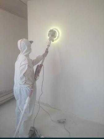 Шпаклевка. Шкурка. Краска. Аппарат.