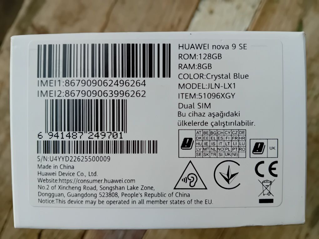 Huawei Nova 9 SE la cutie garantie