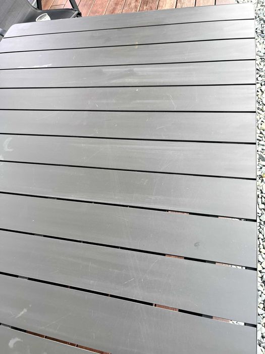 Голяма разтегателна градинска маса алуминий