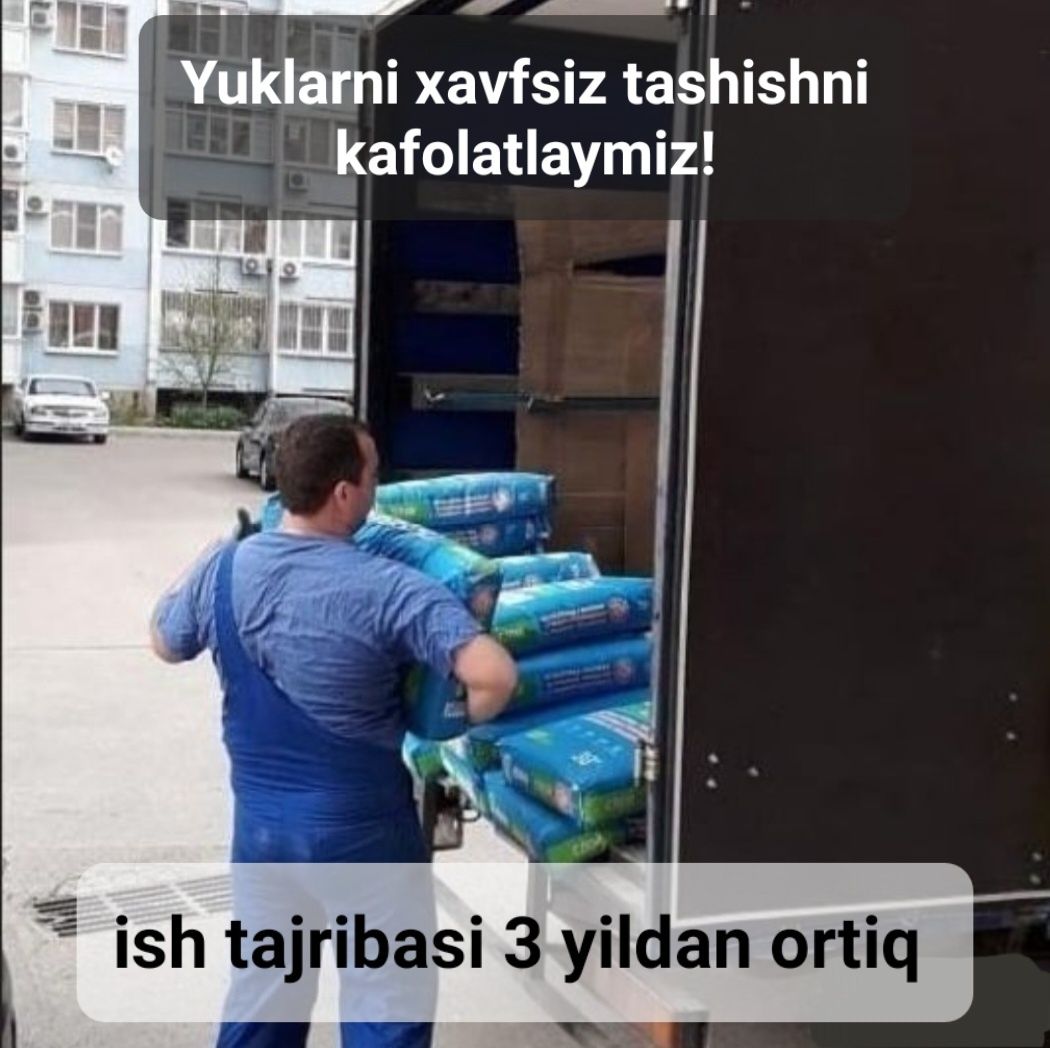 Yuk ko’taruvchi xizmati. Toshkent va O'zbekiston bo'ylab uy ko'chirish