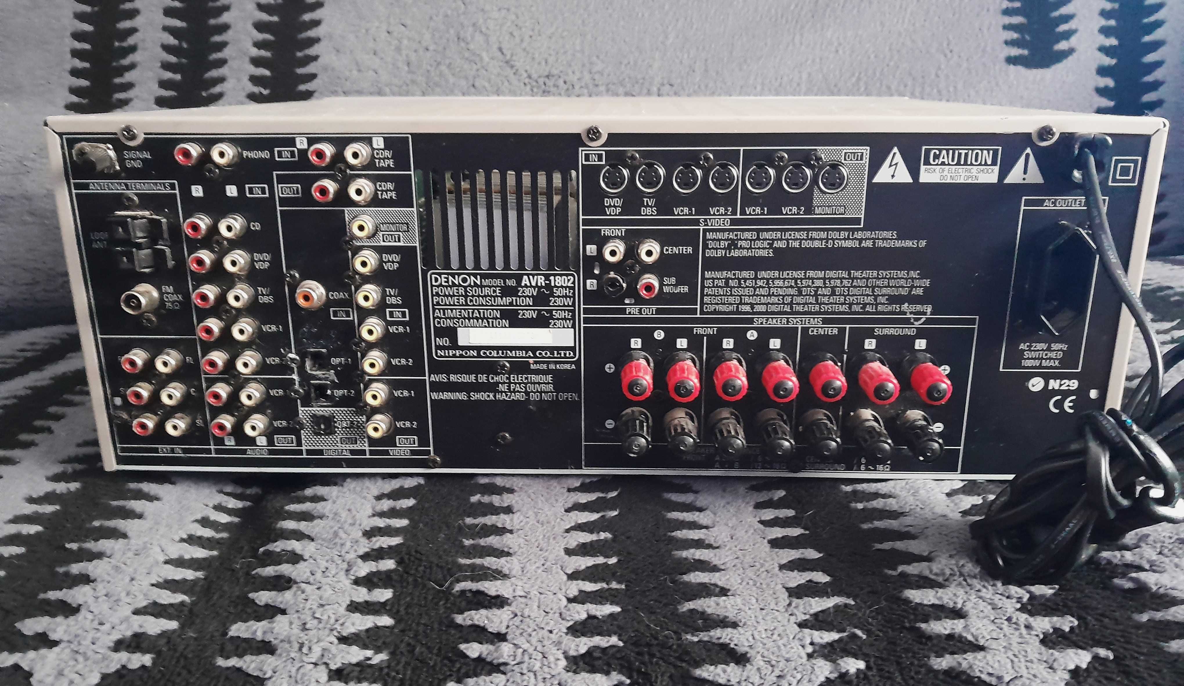 DENON AVR-1802 amplificator stereo / surround 5.1 / tuner