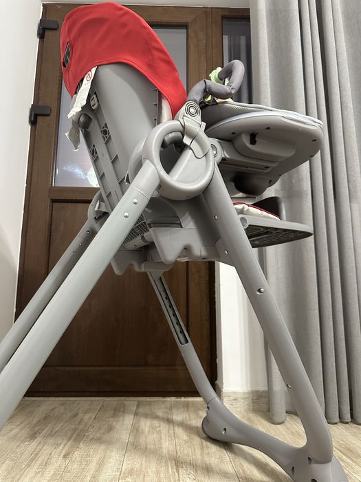 Scaun de masa Chicco Polly Magic Relax, rosu