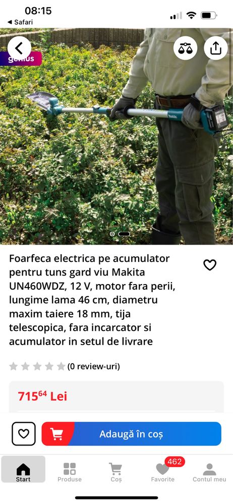 Makita Foarfecă  gard viu CXT 12V, in. Garantie