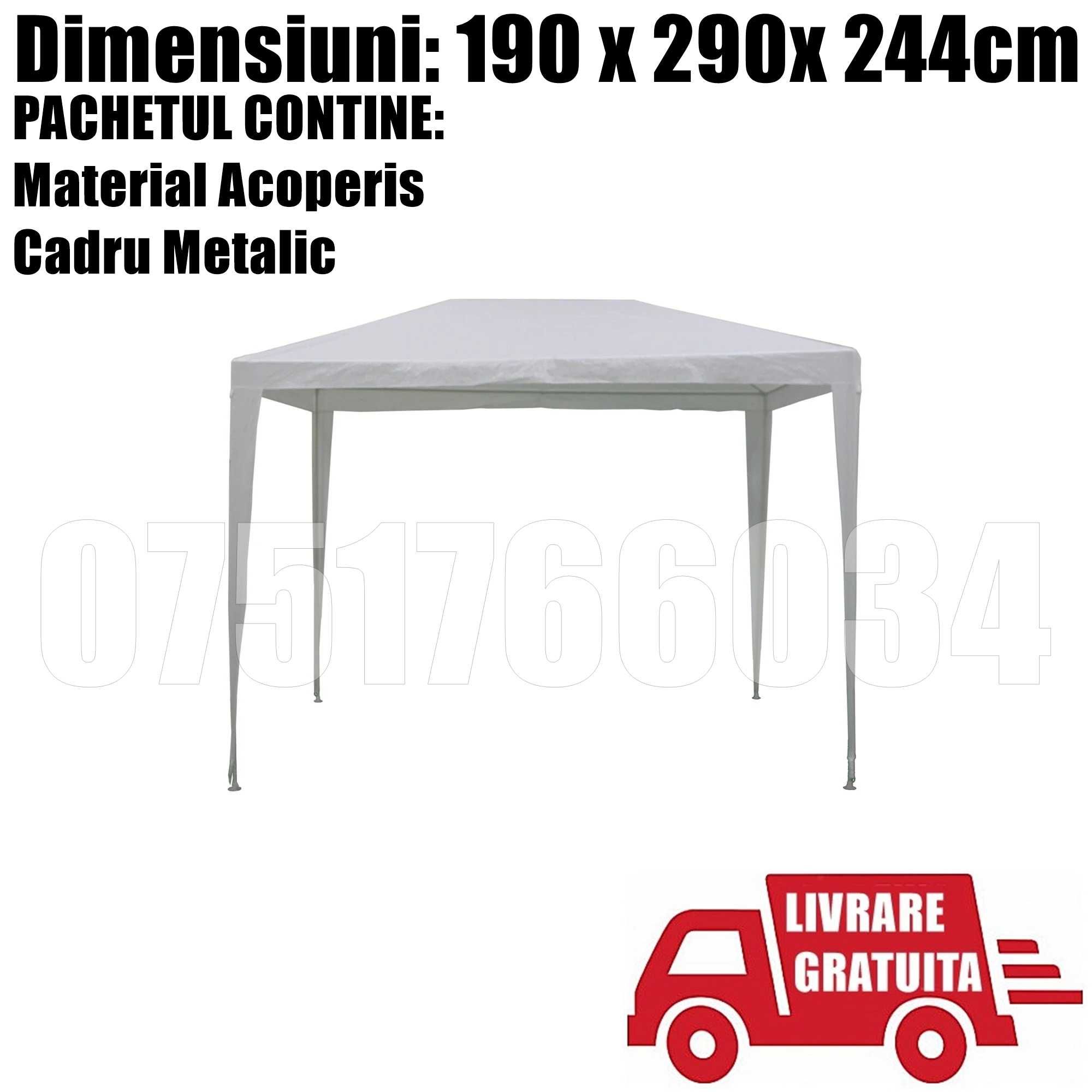 Pavilion CORT Umbrela Cadru Terasa Curte 300 x 300cm LIVRARE GRATUITA