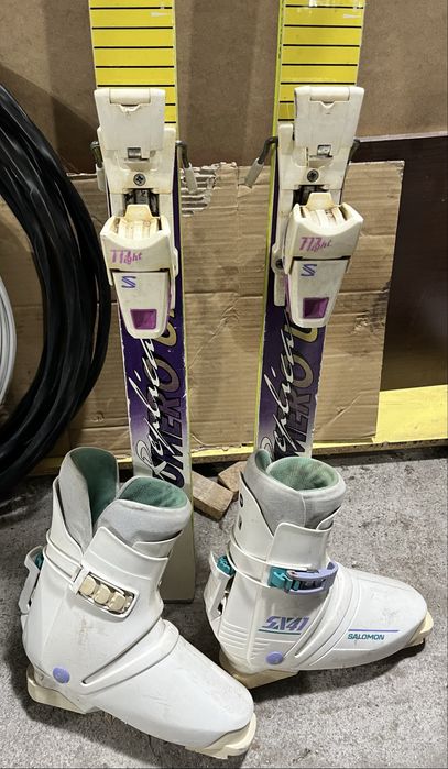 Ски Spalding и ски обувки Salomon SX41