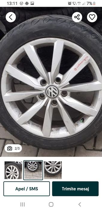 Vând urgent jante aliaj 112  215.55 17