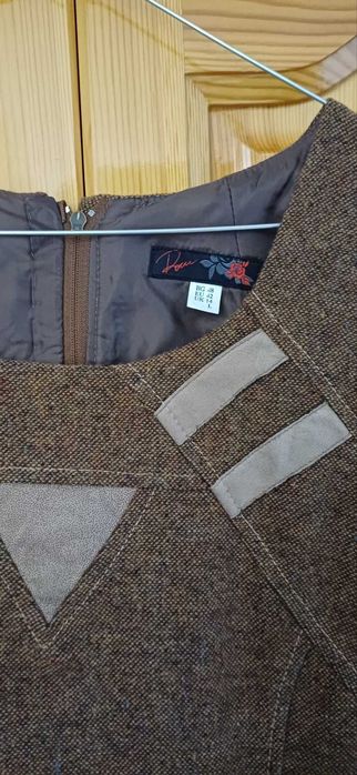 Рокля на Rosi Fashion с Декорации от Велур! НОВА! БГ48