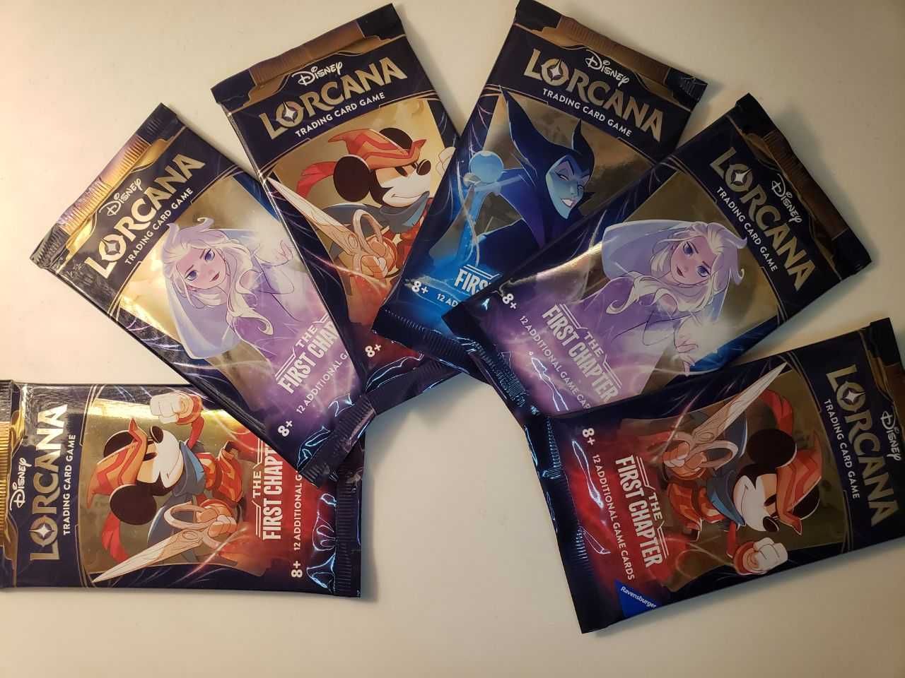 Disney Lorcana - First Chapter Booster Pack, Карти TCG