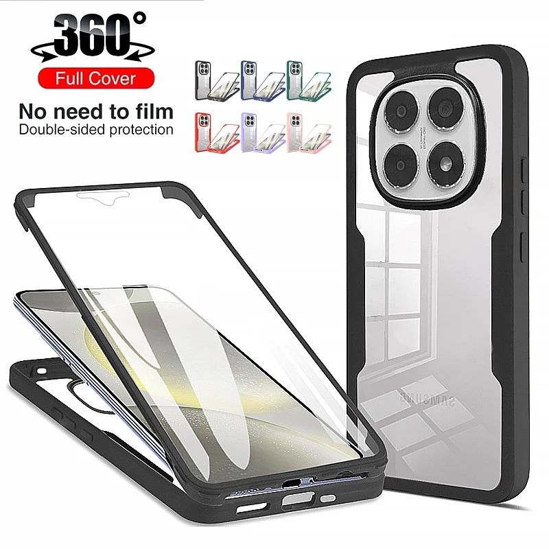 Xiaomi Redmi Note 14 / 14 Pro / 14 Pro+ / FLEXI 360° Кейс с протектор