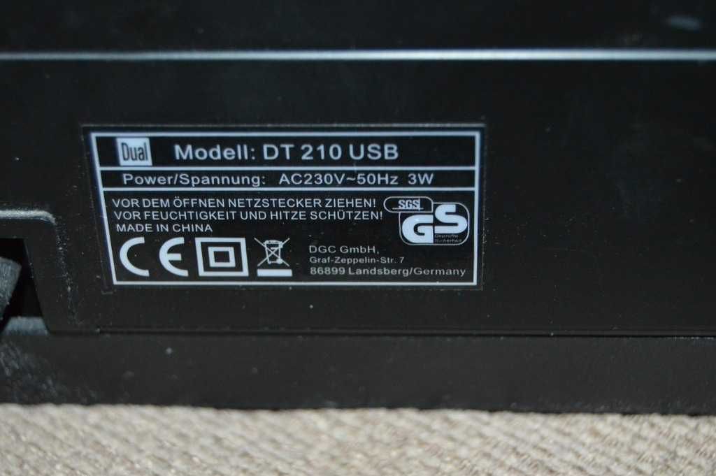 Pick up Dual DT 210 USB Preamplificat Full automatic