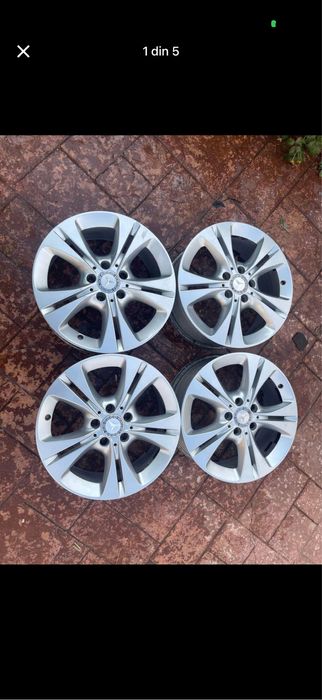 Jante roti anvelope(dot 2023) 17 Mercedes 5x112 cu senzori de presiune