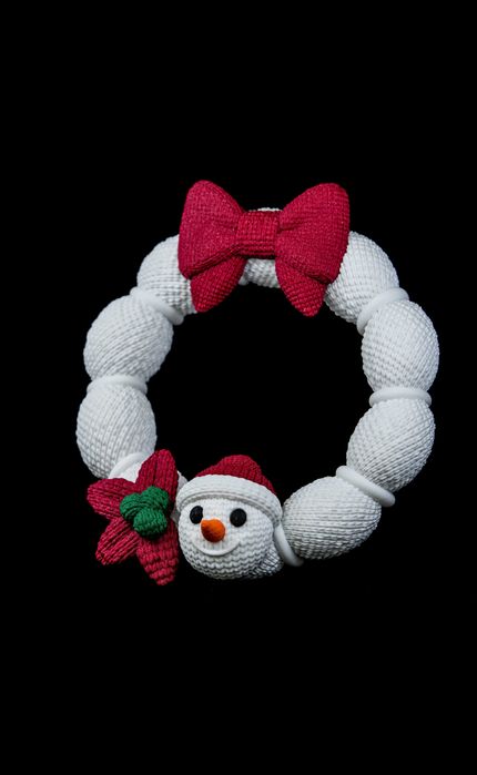 Coroniță Crăciun – Print 3D, Finisaj Premium, Lucrată Manual