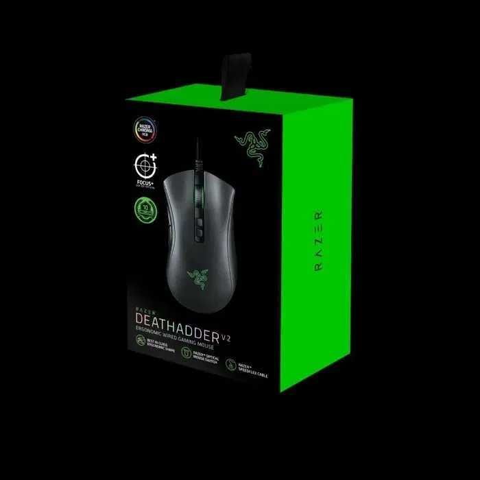Mouse gaming Razer DeathAdder V2 cablu SpeedFlex 20K DPI iluminare RGB
