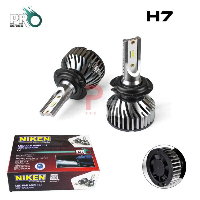 Set Două Becuri Dioda Faruri  H7 LED Puternice