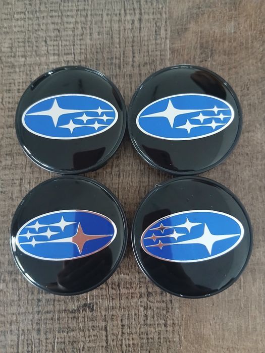 Капачки за джанти Субару черни декоративни тапи за джанти 55/60