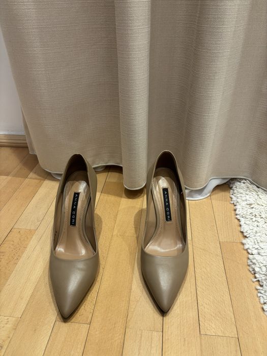 Pantofi de piele Anna Cori
