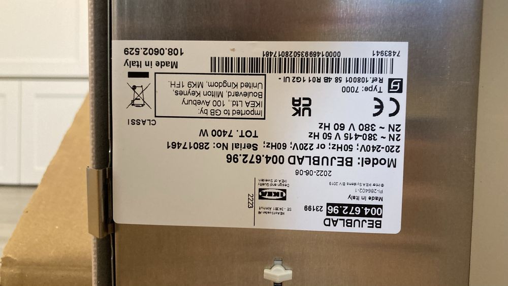 Plita inductie alba Bejublad IKEA Nou.