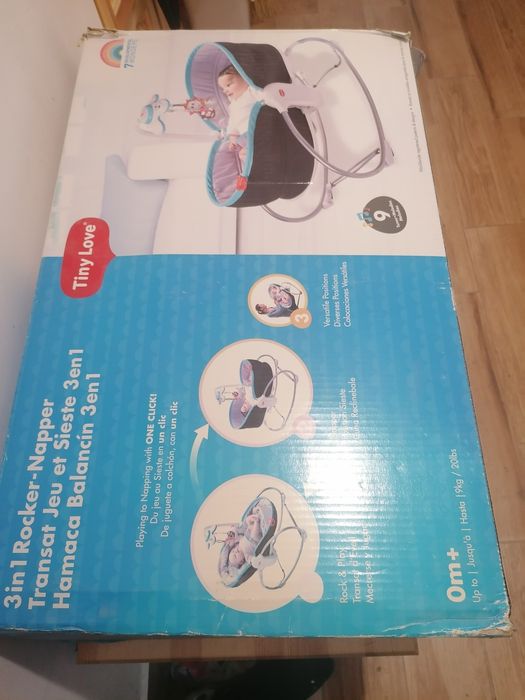 Музикален шезлонг, люлка TinyLove Rocker-Napper 3 in 1,нов