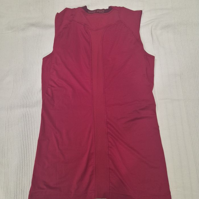 Мъжки потник Nike PRO, XL-умален, цвят бордо