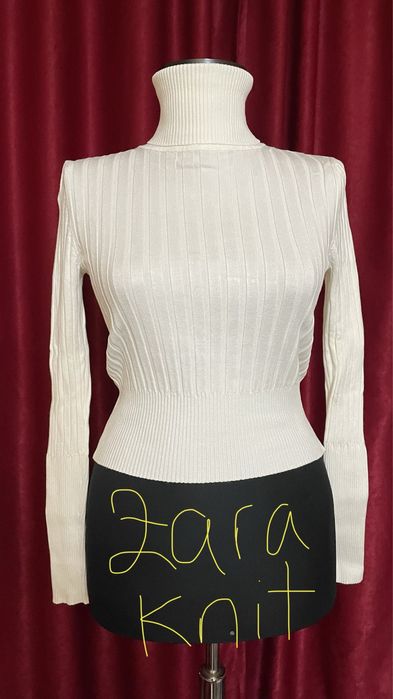 Zara knit alb impecabil