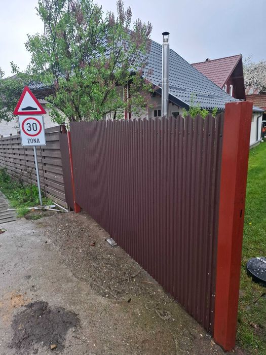 Garduri din panou stil jaluzele, sipca metalica, plasa, tabla si BCA