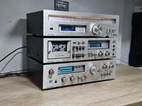 linie audio ASAHI,amplificator MP-A500, tuner ,deck..vintage blue