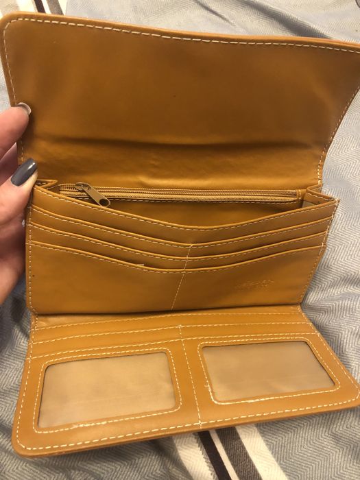 Portofel nou portocaliu lucios