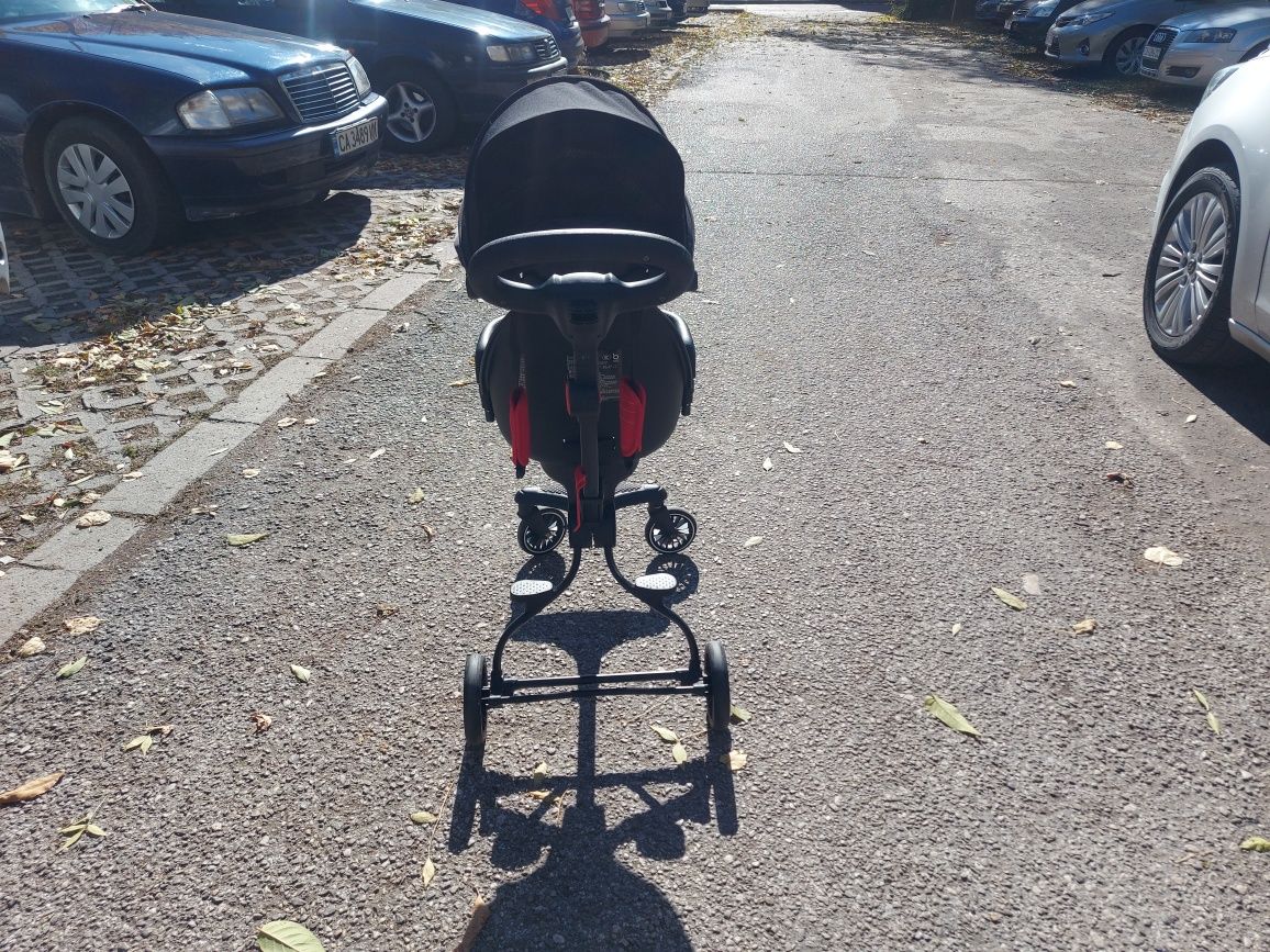 Baobaohao сгъваема лека бебешка количка с висок изглед на четири колел