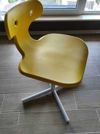 Детски стол с облегалка - жълт