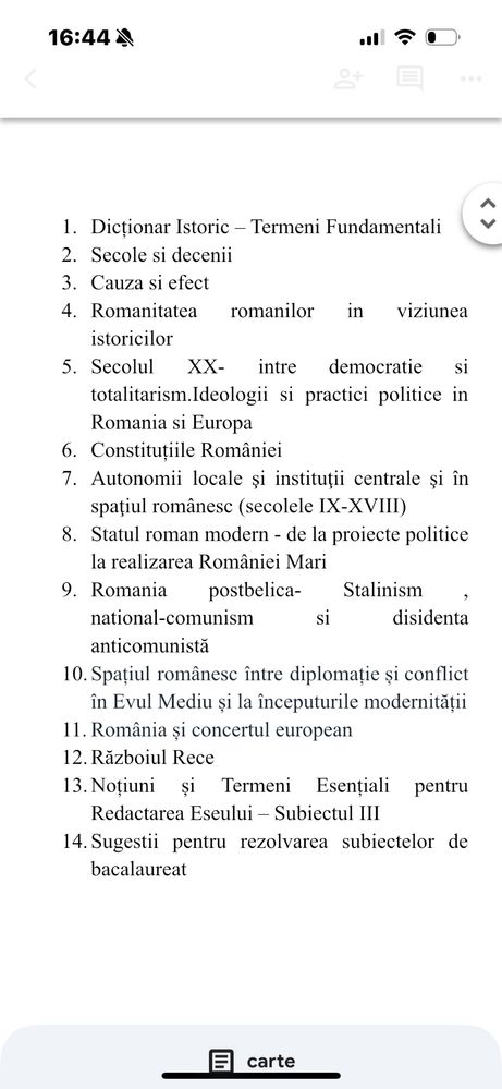 Meditații Istorie – BAC 2026