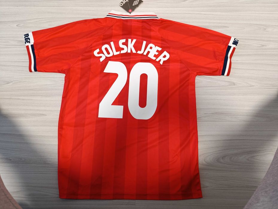 Umbro World Cup 98 Norway Solskjaer 20 home Football Shirt''оригинална